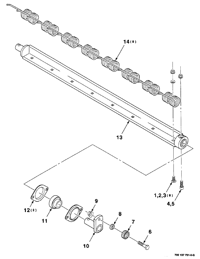 Схема запчастей Case IH 8585 - (3-18) - ANGLE ASSEMBLY, RIGHT Pickup