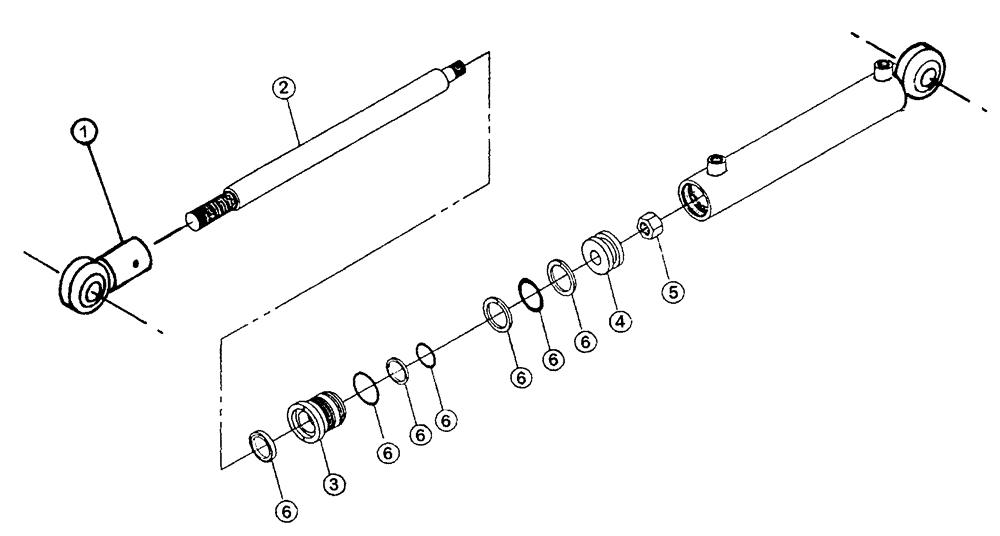 Схема запчастей Case IH PATRIOT WT - (07-003) - HYDRAULIC CYLINDER - INNER BOOM FOLD (60 AND 75 BOOM) (2" X 20") 1-1/4" DIA ROD Cylinders