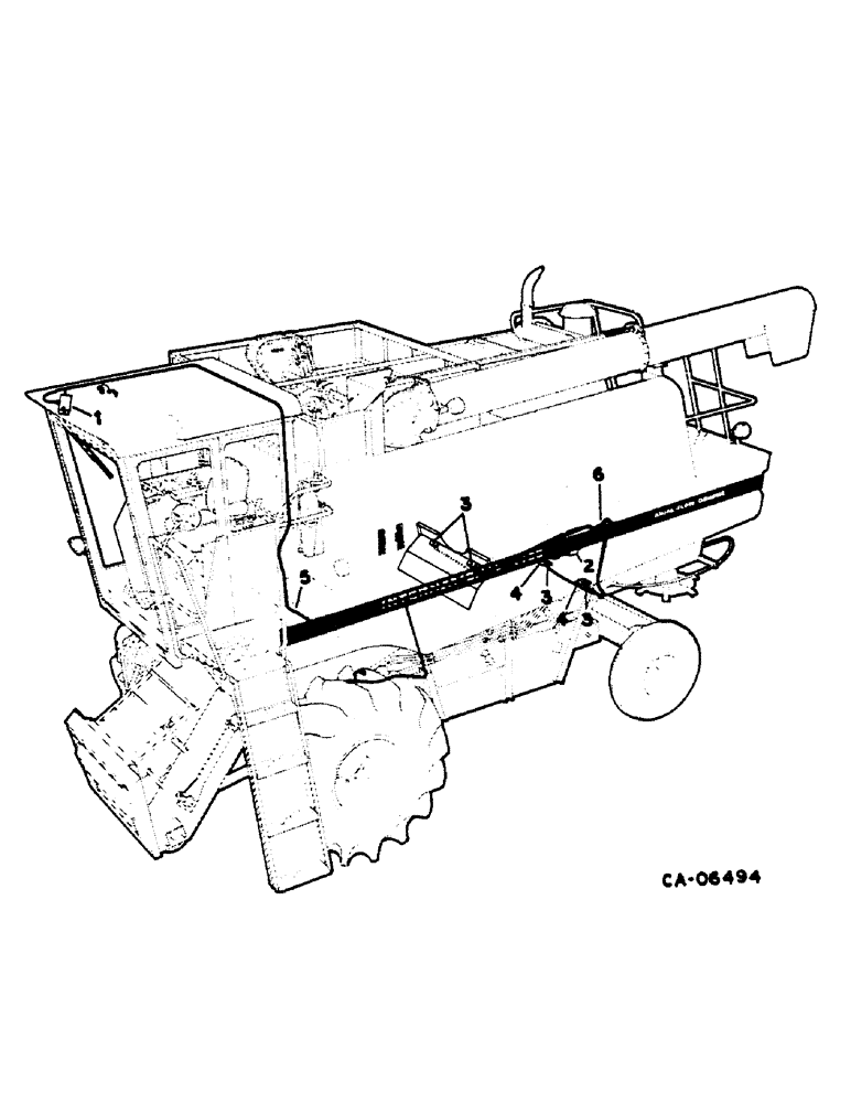 Схема запчастей Case IH 1460 - (08-040) - GRAIN LOSS MONITOR (06) - ELECTRICAL