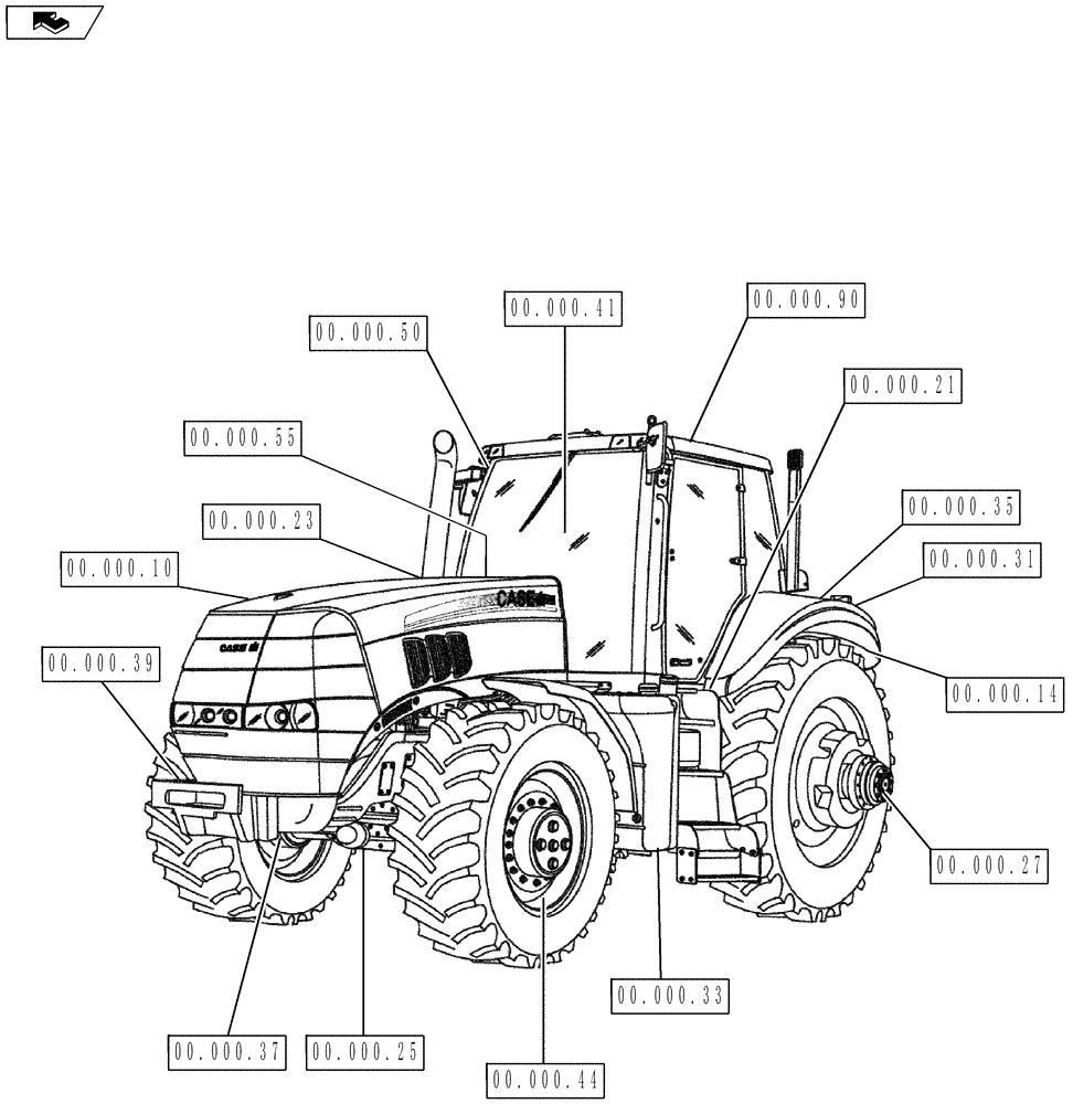 Схема запчастей Case IH MAGNUM 180 - (00.000.00) - PICTORIAL INDEX - MAINTENANCE (00) - GENERAL & PICTORIAL INDEX
