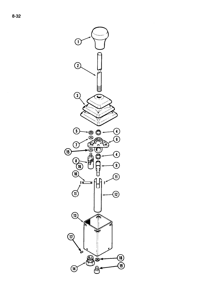 Схема запчастей Case IH 510 - (8-32) - HYDRAULIC VALVE CONTROL ASSEMBLY (08) - HYDRAULICS