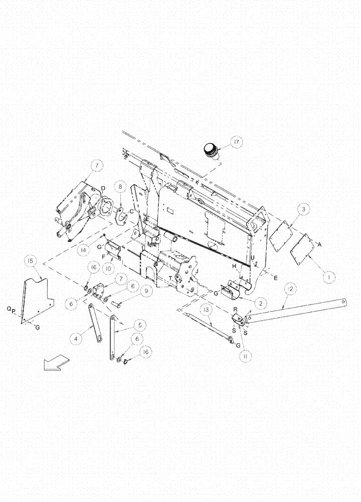 Схема запчастей Case IH 2152 - (09-51) - ADAPTER FRAME AND COMPONENTS 