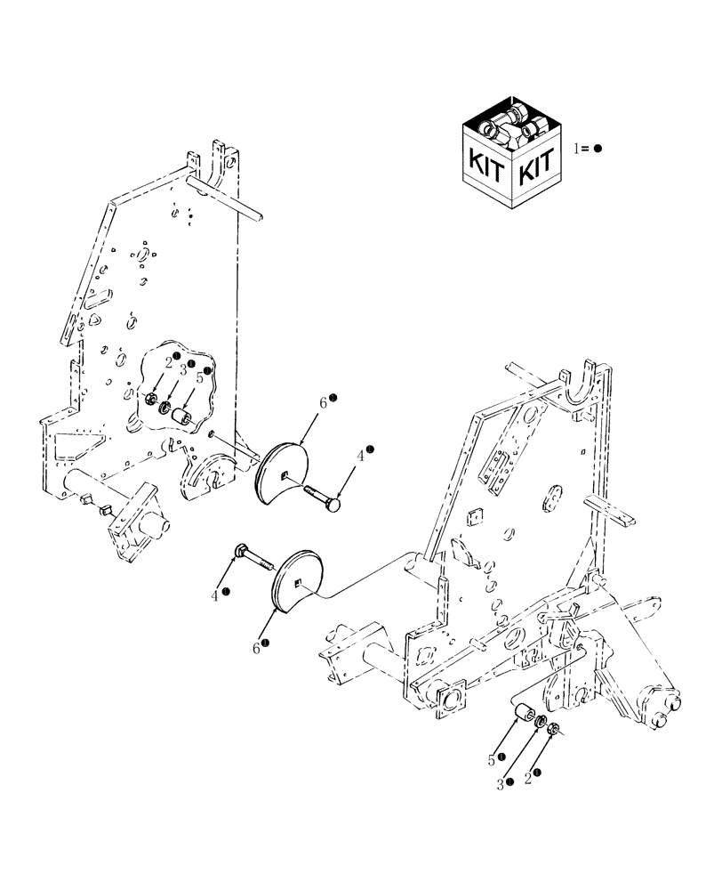 Схема запчастей Case IH RBX561 - (042) - INFEED DISC KIT (88) - ACCESSORIES