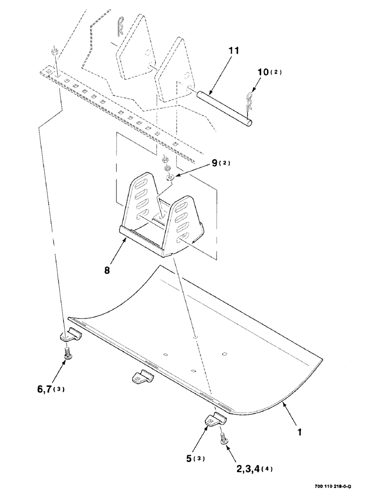 Схема запчастей Case IH 8830 - (7-16) - SKID SHOE ASSEMBLY, 14 FOOT (09) - CHASSIS