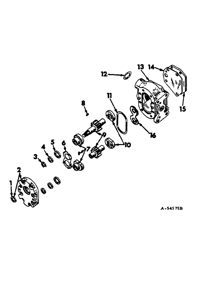 Схема запчастей Case IH 966 - (10-08) - HYDRAULICS, HYDRAULIC PUMP, THOMPSON, 12 GPM (07) - HYDRAULICS