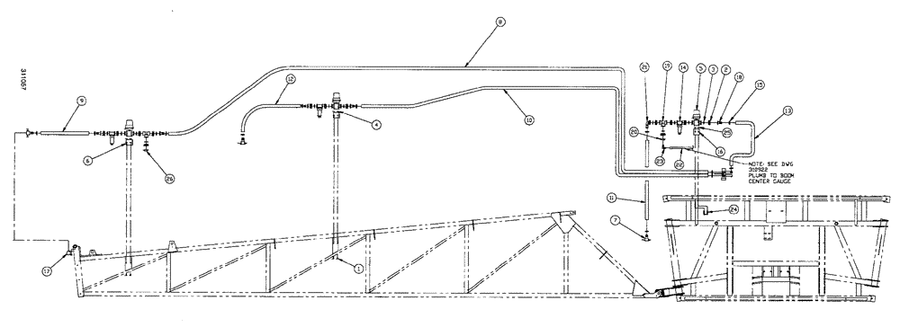 Схема запчастей Case IH SPX4260 - (238) - 90 6 BOOM SHUTOFF (LH) (78) - SPRAYING