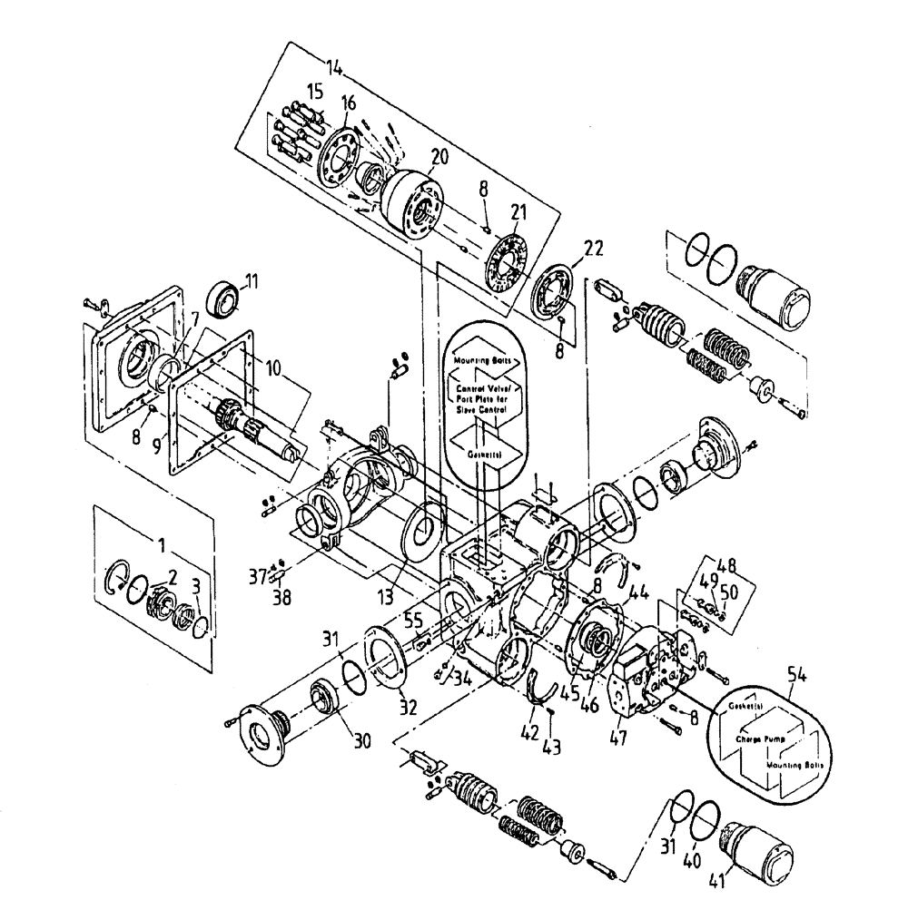 Схема запчастей Case IH AUSTOFT - (B03-01) - HYDRAULIC PUMP (TRANSMISSION) Hydraulic Components & Circuits