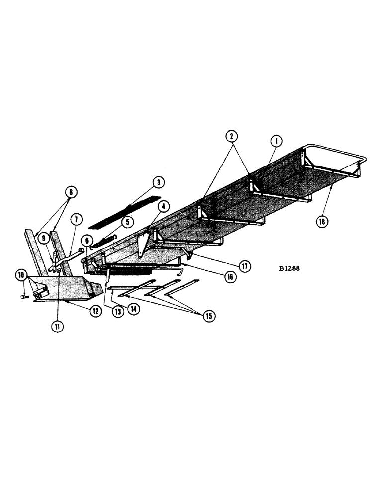 Схема запчастей Case IH 1010 - (184) - BAG CHUTE (80) - CROP STORAGE/UNLOADING