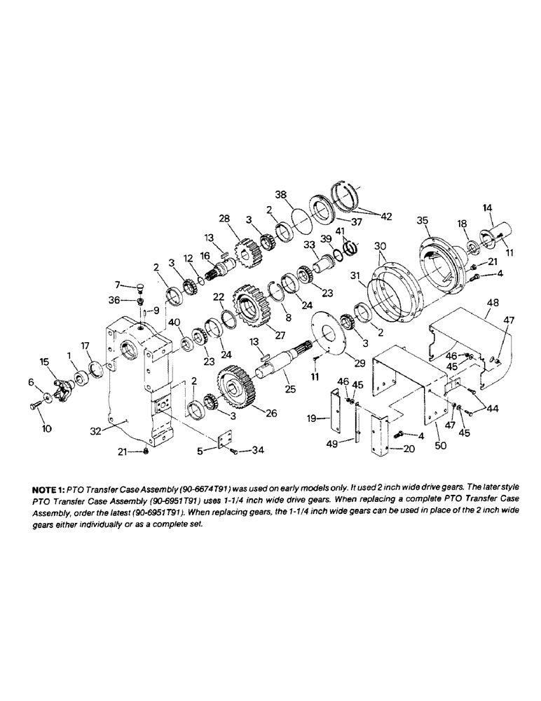 Схема запчастей Case IH STEIGER - (10-21) - PTO TRANSFER CASE ASSEMBLY Options & Miscellaneous