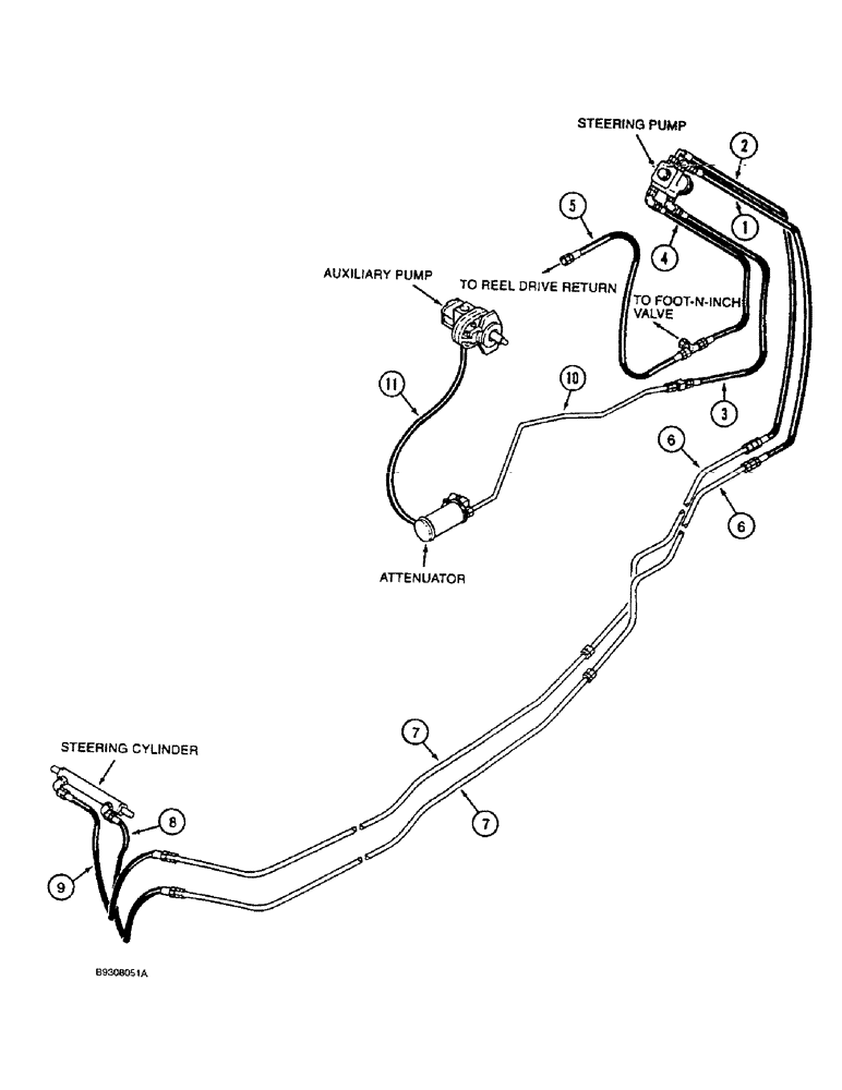 Схема запчастей Case IH 1666 - (1-26) - PICTORIAL INDEX, STEERING SYSTEM (00) - PICTORIAL INDEX