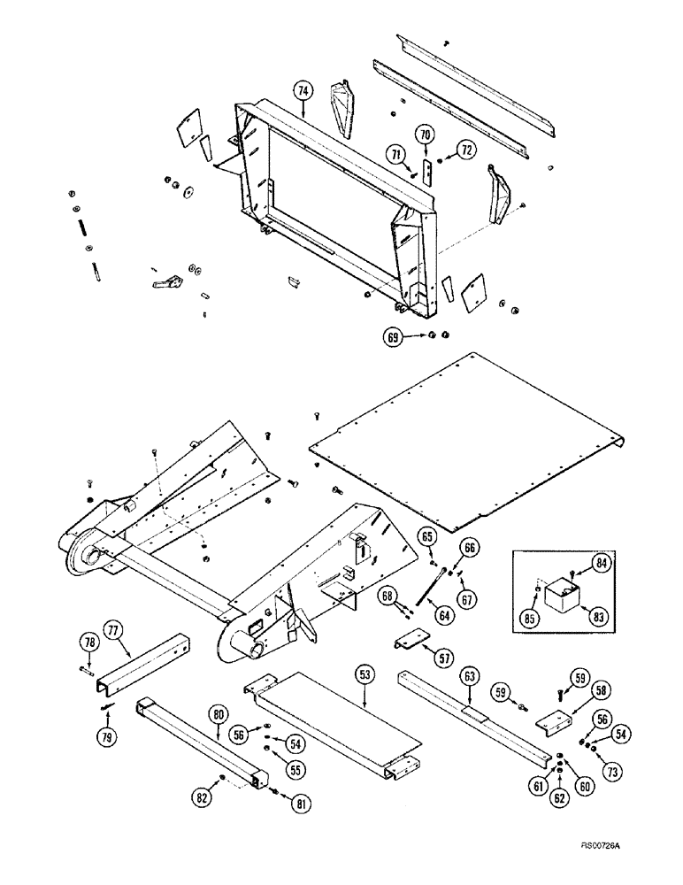 Схема запчастей Case IH 1680 - (9A-30) - FEEDER HOUSING AND ADAPTER (CONTD) (13) - FEEDER