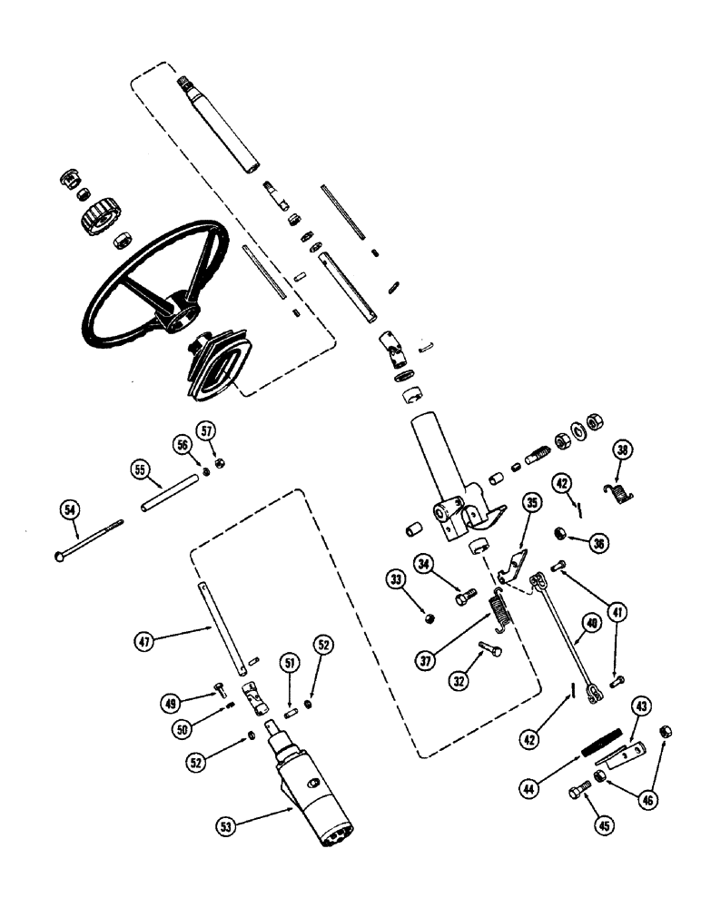 Схема запчастей Case IH 2470 - (140) - ADJUSTABLE STEERING COLUMN, CONTD (05) - STEERING