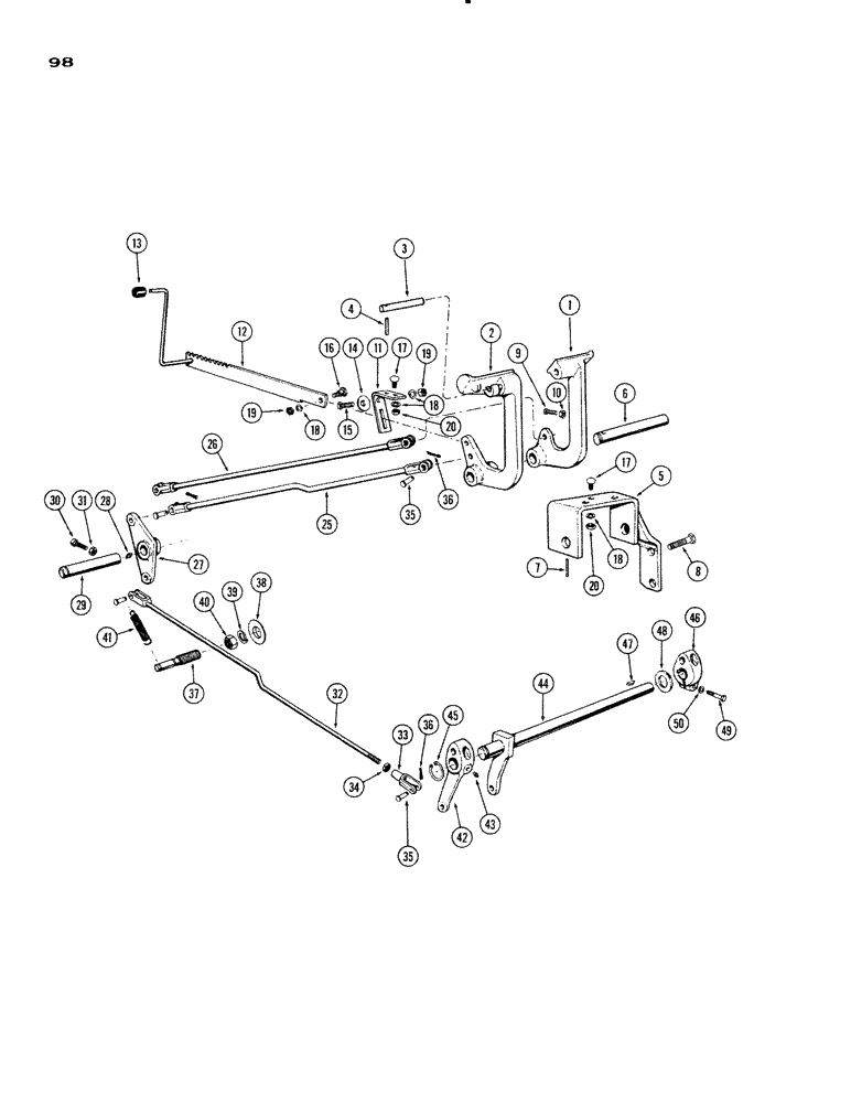 Схема запчастей Case IH 930-SERIES - (098) - BRAKE CONTROLS (06) - POWER TRAIN