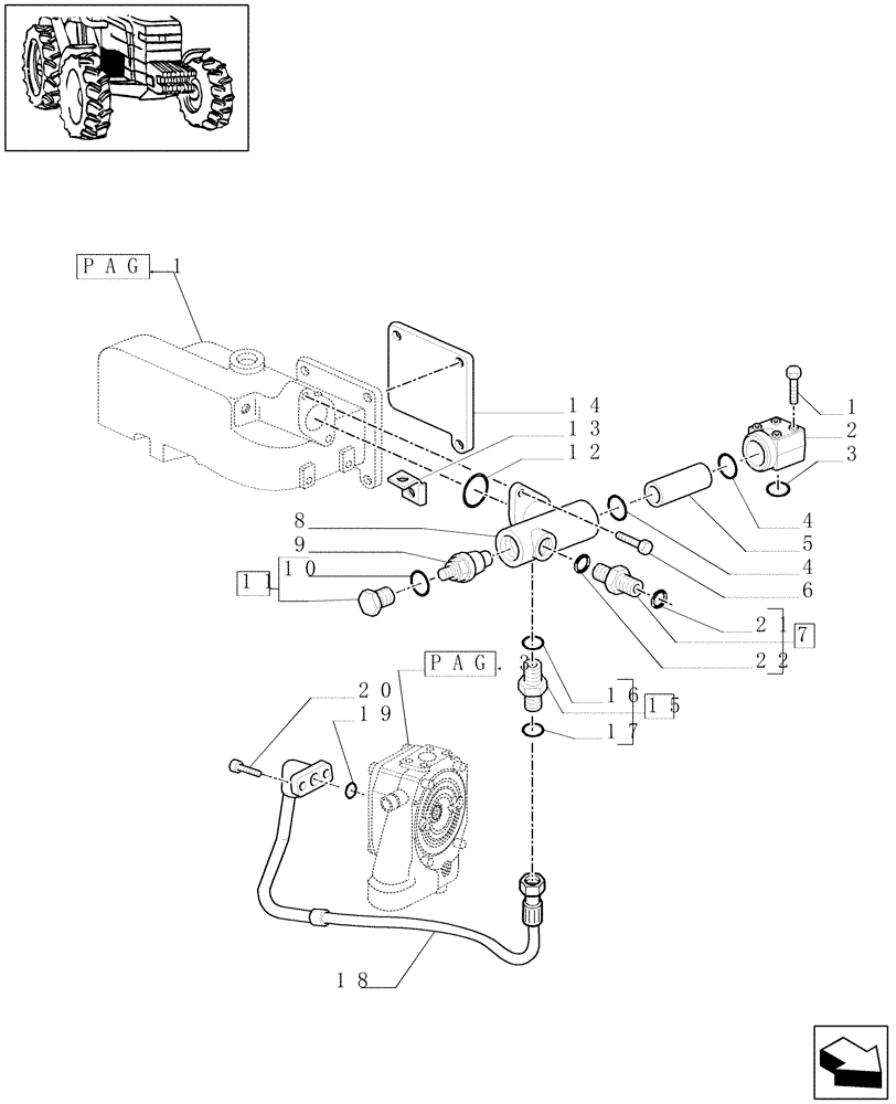 Схема запчастей Case IH MAXXUM 120 - (1.32.8/02[02]) - PUMPS FOR HYDRAULIC SYSTEM AND LIFT (113 L/MIN) - C6562 (VAR.390835-391835 / 743744) (03) - TRANSMISSION