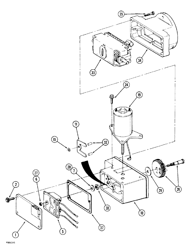 Схема запчастей Case IH 9380 - (6-170) - ELECTRIC SHIFT ASSEMBLY, LIMITED SLIP AXLE (06) - POWER TRAIN