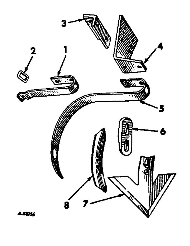 Схема запчастей Case IH 46 - (G-09) - CENTER TOOTH ATTACHMENT 