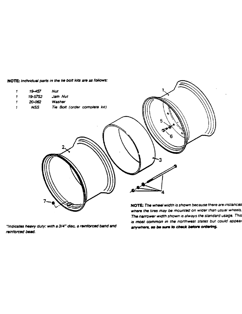 Схема запчастей Case IH 9170 - (04-42) - WHEELS, WITH SPACER BAND DUALS (04) - Drive Train