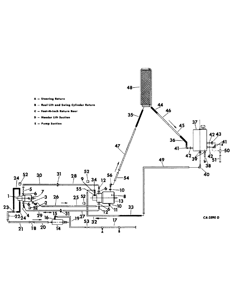 Схема запчастей Case IH 815 - (10-03) - HYDRAULICS, HYDRAULIC DIAGRAM, HYDROSTATIC SYSTEM (07) - HYDRAULICS