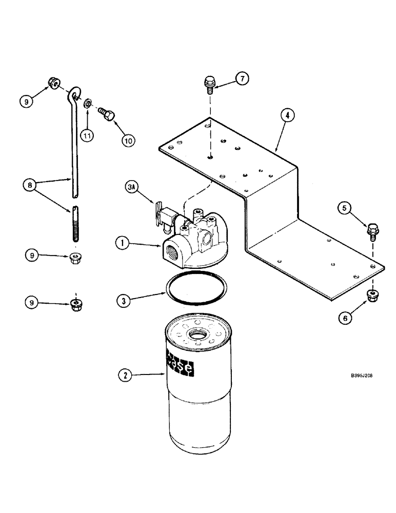 Схема запчастей Case IH 2166 - (8-06) - HYDRAULIC RETURN FILTER (07) - HYDRAULICS