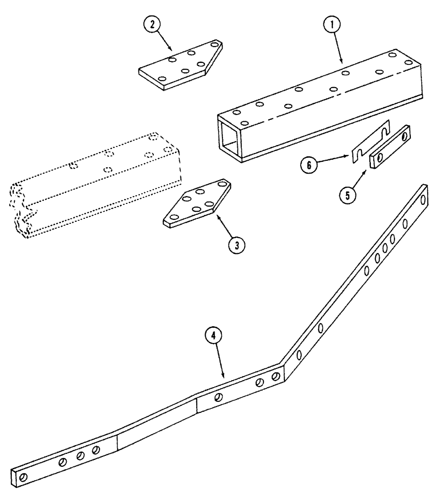 Схема запчастей Case IH 700 - (9-03) - MAIN FRAME EXTENSION (09) - CHASSIS/ATTACHMENTS