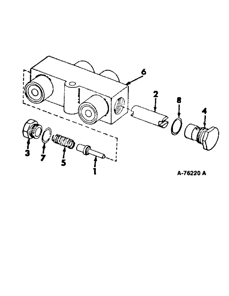 Схема запчастей Case IH 915 - (10-38) - HYDRAULICS, HEADER AUTOMATIC CONTROL VALVE, S/N 19875 AND BELOW (07) - HYDRAULICS