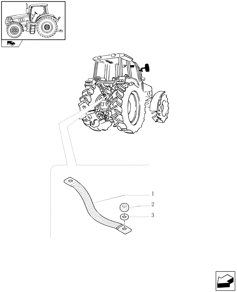 Схема запчастей Case IH MAXXUM 115 - (1.75.4[14]) - GROUND WIRE (06) - ELECTRICAL SYSTEMS