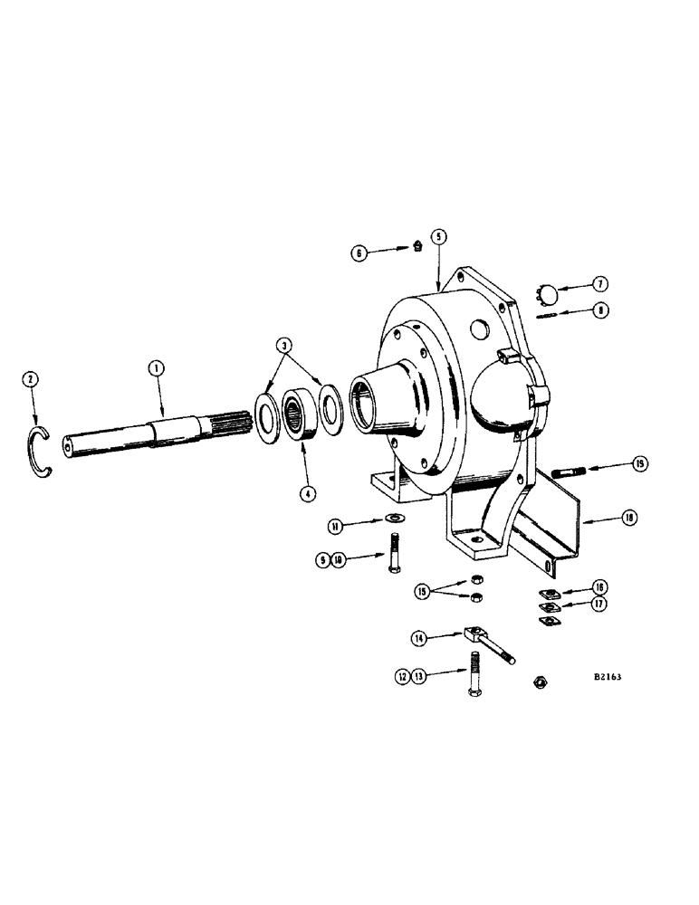 Схема запчастей Case IH 1150 - (094) - PTO HOUSING (14) - MAIN GEARBOX & DRIVE