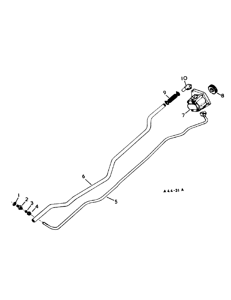 Схема запчастей Case IH 384 - (10-07) - HYDRAULICS, PUMP SUCTION AND PRESSURE PIPES (07) - HYDRAULICS