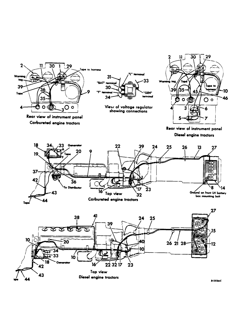 Схема запчастей Case IH 460 - (089) - ELECTRICAL SYSTEM, IGNITION AND STARTING, INTERNATIONAL 460 SERIES 501 TO 10287 (06) - ELECTRICAL SYSTEMS