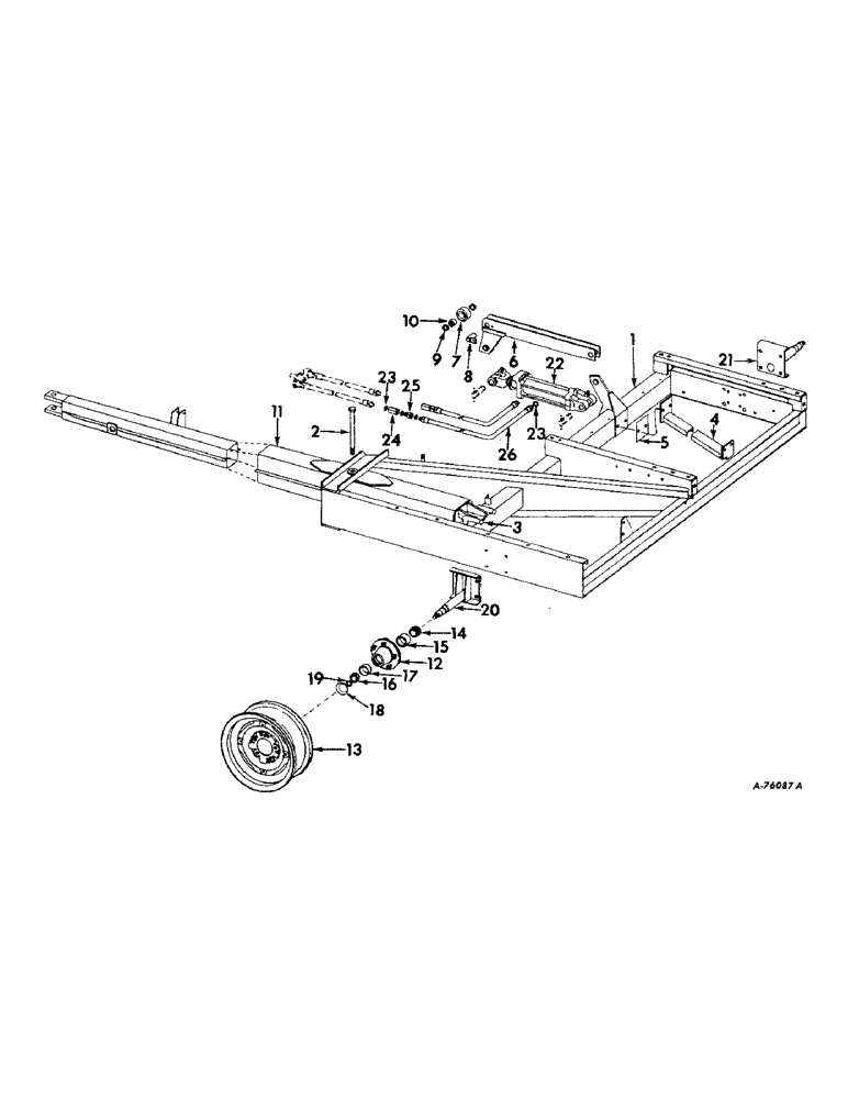 Схема запчастей Case IH 82 - (26) - MAIN FRAME AND MAIN WHEELS (39) - FRAMES AND BALLASTING