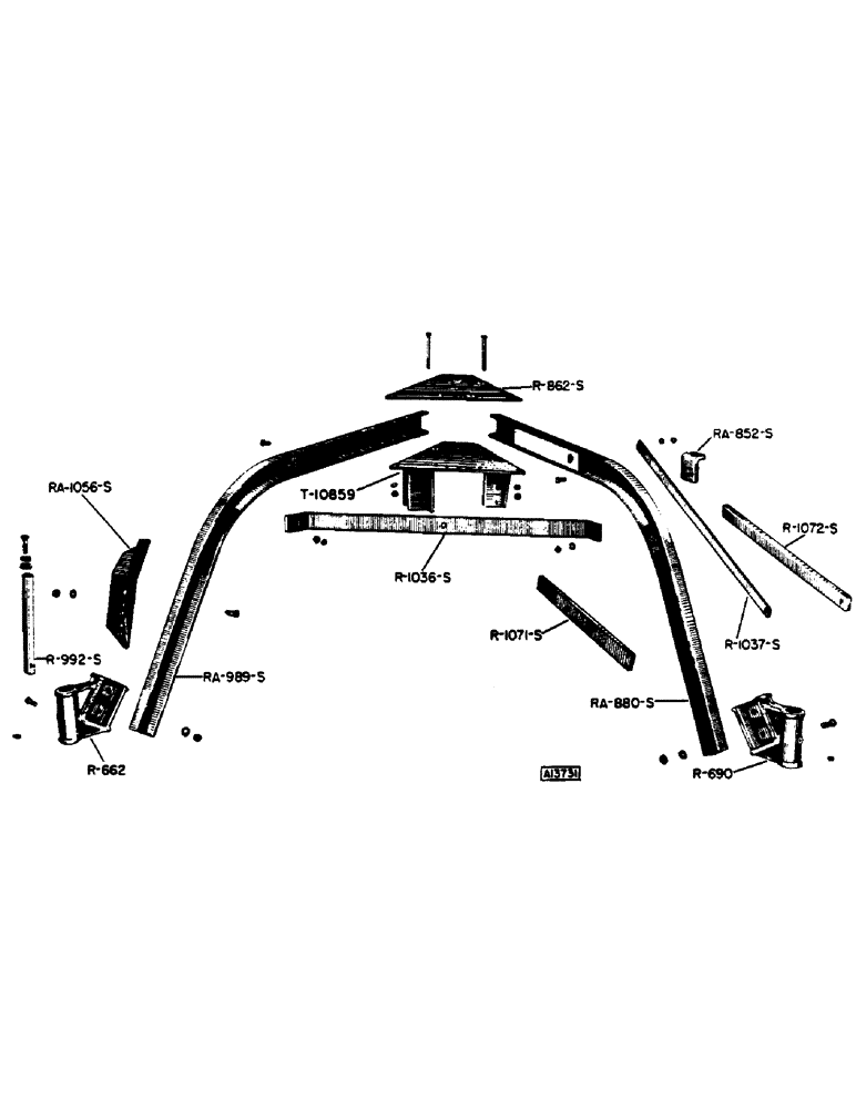 Схема запчастей Case IH 200 - (12) - MAIN FRAME 