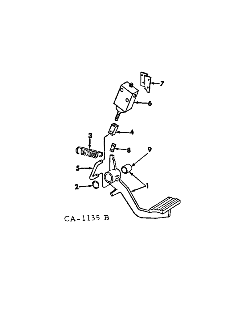 Схема запчастей Case IH 2500 - (07-38) - DRIVE TRAIN, FOOT-N-INCH CONTROLS (04) - Drive Train