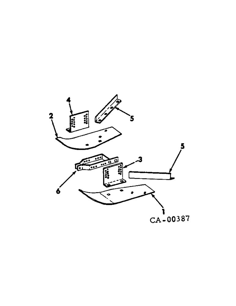 Схема запчастей Case IH 386 - (AF-13) - GAUGE SHOE ATTACHMENT, 15 IN. WIDE, QUANTITIES SHOWN ARE PER ROW 