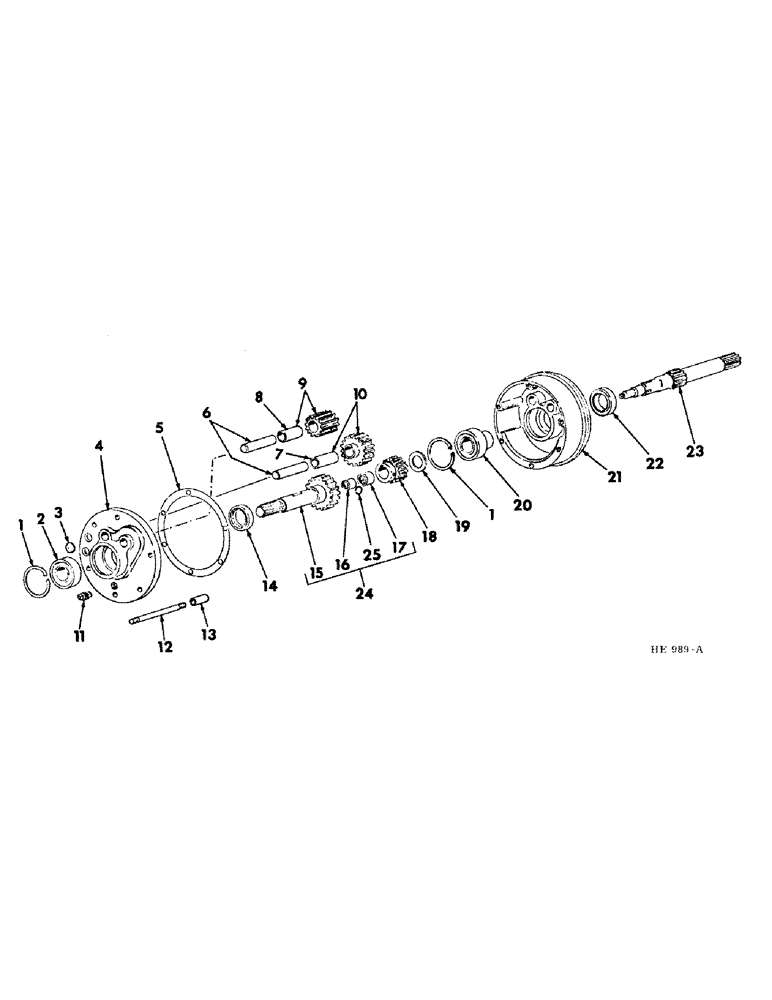 Схема запчастей Case IH 230 - (07-11) - DRIVE TRAIN Drive Train