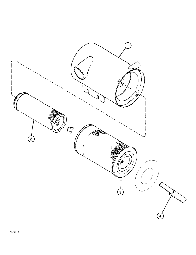 Схема запчастей Case IH 2022 - (2-20) - AIR CLEANER ASSEMBLY, 6TA-590 AND 6TA-830 ENGINE (01) - ENGINE