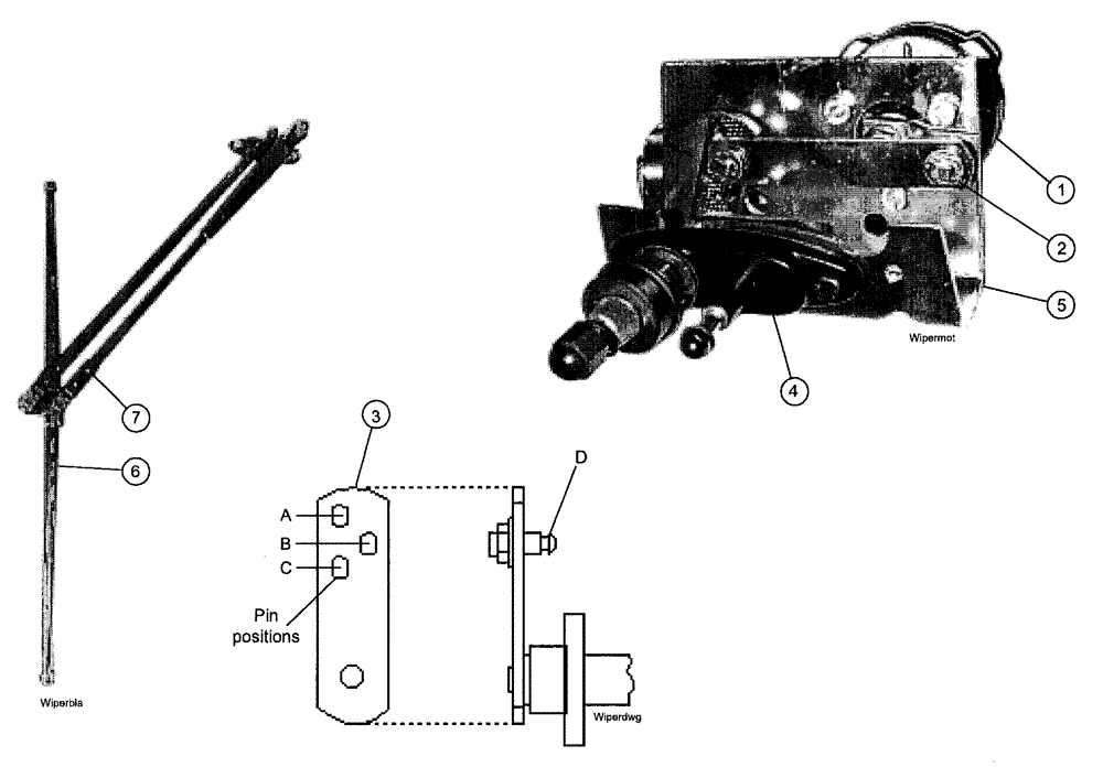 Схема запчастей Case IH SPX3200B - (013) - WINDSHIELD WIPER (55) - ELECTRICAL SYSTEMS