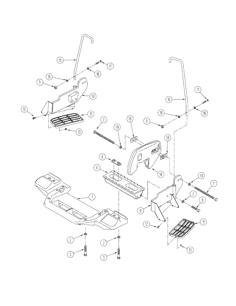 Схема запчастей Case IH STX325 - (09-48) - WEIGHTS FRONT FRAME (09) - CHASSIS/ATTACHMENTS