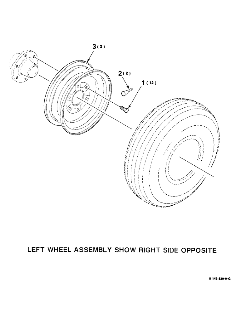 Схема запчастей Case IH 8240 - (7-40) - WHEEL ASSEMBLY (58) - ATTACHMENTS/HEADERS