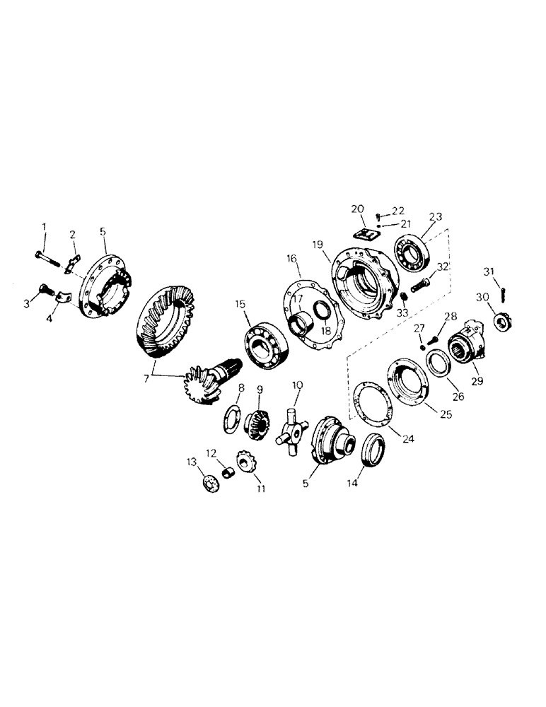 Схема запчастей Case IH ST210 - (04-38) - MODEL 598 DIFFERENTIAL, K-598.00/10 (04) - Drive Train