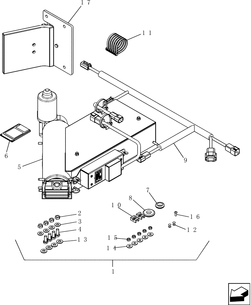 Схема запчастей Case IH 9010 - (55.418.02) - GRAIN FLOW/MOISTURE SENSOR DIA KIT - 9010 (55) - ELECTRICAL SYSTEMS