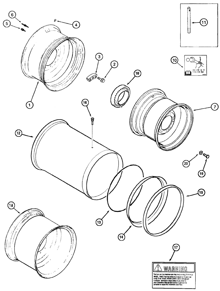 Схема запчастей Case IH 2388 - (06-25) - WHEELS - DRIVE - SINGLE (03) - POWER TRAIN