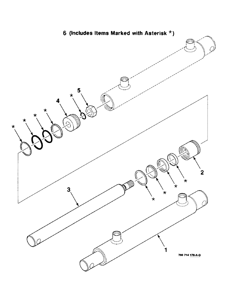 Схема запчастей Case IH 8820 - (8-18) - HYD. CYL. ASSEMBLY, REEL, MASTER, 700714178 HYD. CYL. ASSEMBLY COMPLETE, 1-1/2" BORE X 9-3/8" STROKE (08) - HYDRAULICS