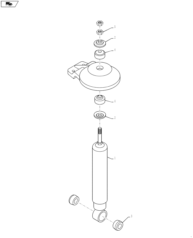 Схема запчастей Case IH 4430 - (48.110.02) - SUSPENSION SHOCK ASSEMBLY, FRONT AND REAR NON-ACTIVE SUSPENSION AND REAR ACTIVE SUSPENSION (48) - TRACKS & TRACK SUSPENSION