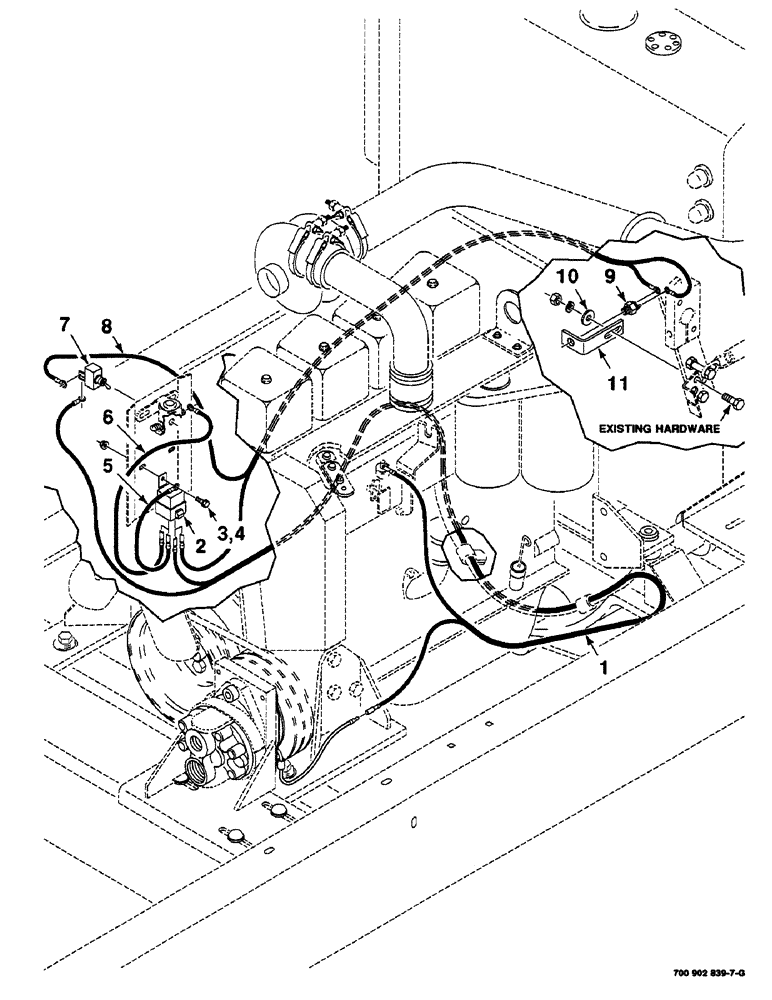 Схема запчастей Case IH 8820 - (9-102) - CLUTCH CONTROL ELECTRICAL ASSEMBLY (58) - ATTACHMENTS/HEADERS