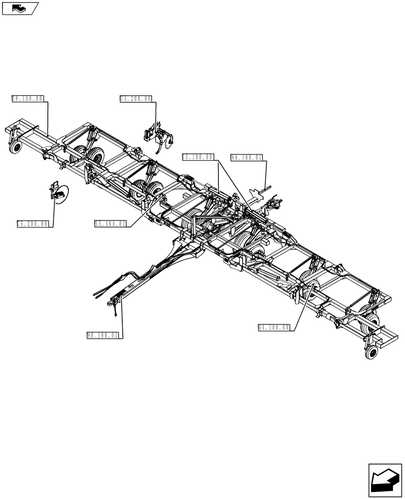 Схема запчастей Case IH 940 - (00.000.01) - PICTORIAL INDEX (00) - GENERAL & PICTORIAL INDEX