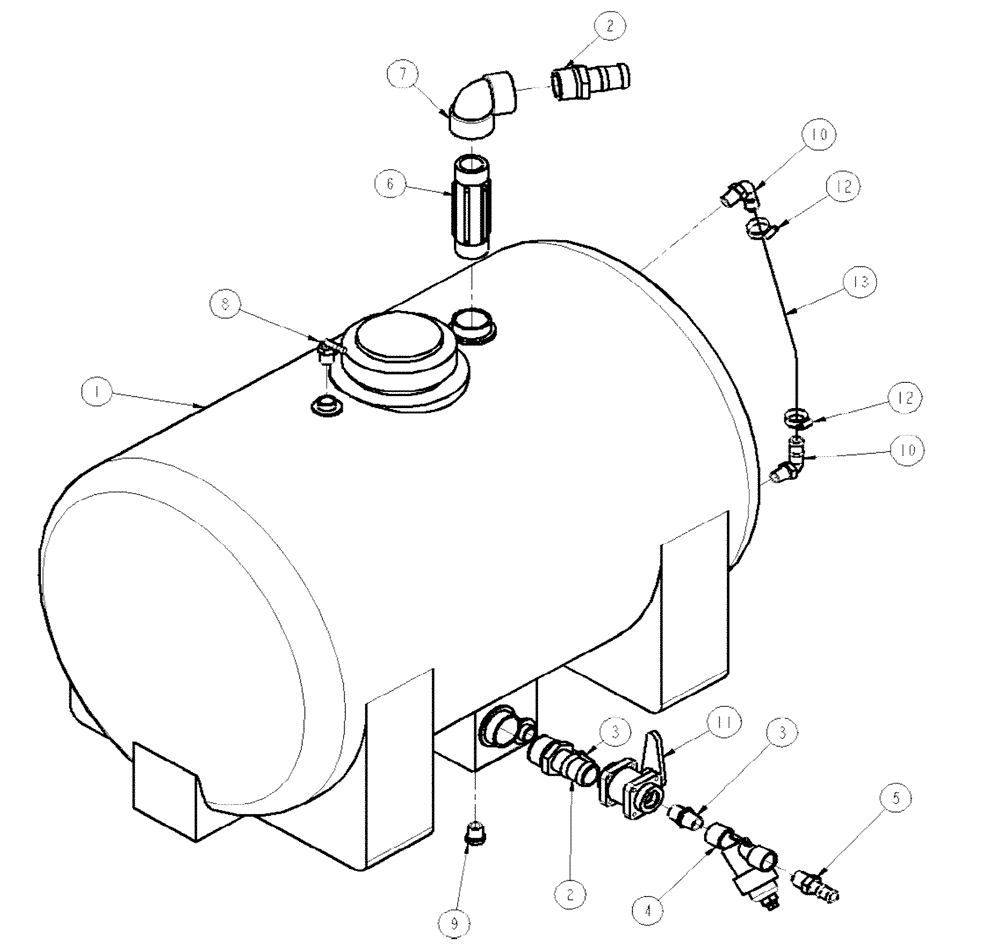 Схема запчастей Case IH SPX4260 - (11-021) - TANK FOAMER GROUP Options