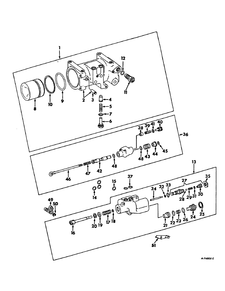 Схема запчастей Case IH 21456 - (10-30) - HYDRAULICS, DRAFT CONTROL CYLINDER AND VALVE (07) - HYDRAULICS