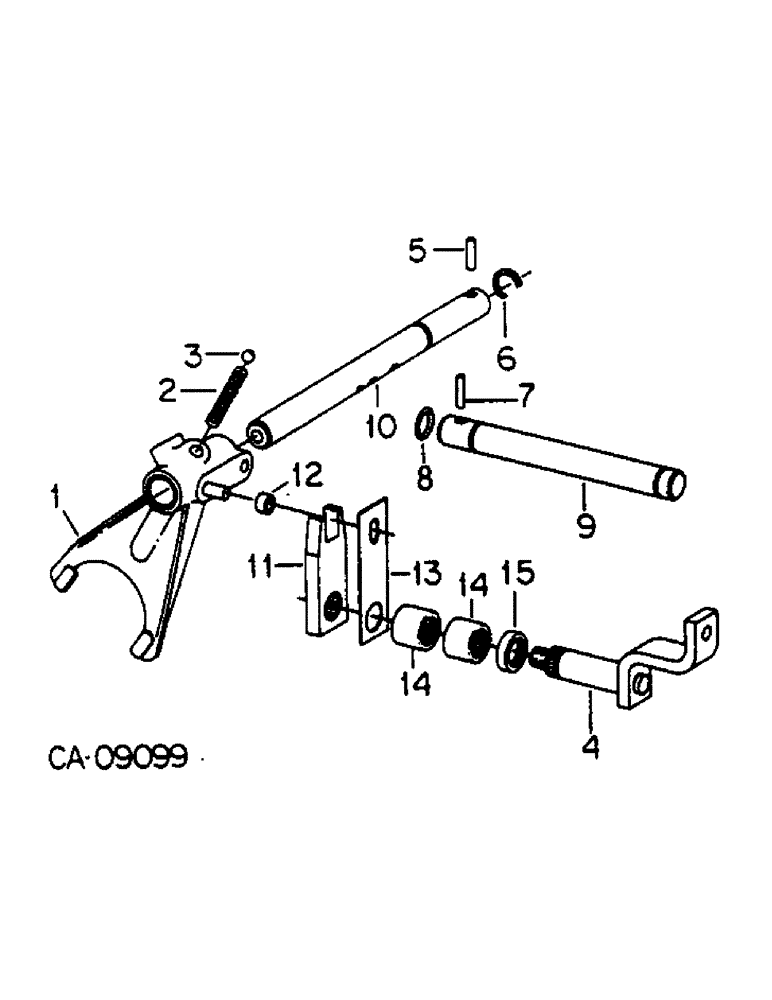 Схема запчастей Case IH HYDRO 84 - (07-48) - DRIVE TRAIN, TRANSMISSION CONTROLS, INTERNAL, HYDRO 84 TRACTORS, SERIAL NO. 8548 AND ABOVE (04) - Drive Train