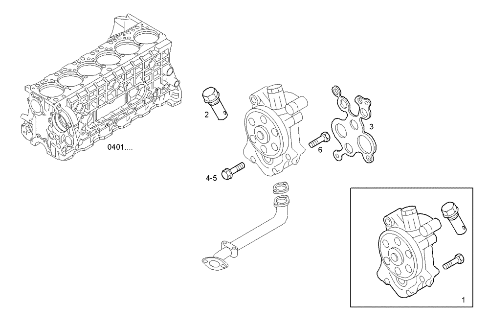 Схема запчастей Case IH F3AE0684P E904 - (3001.007) - OIL PUMP 