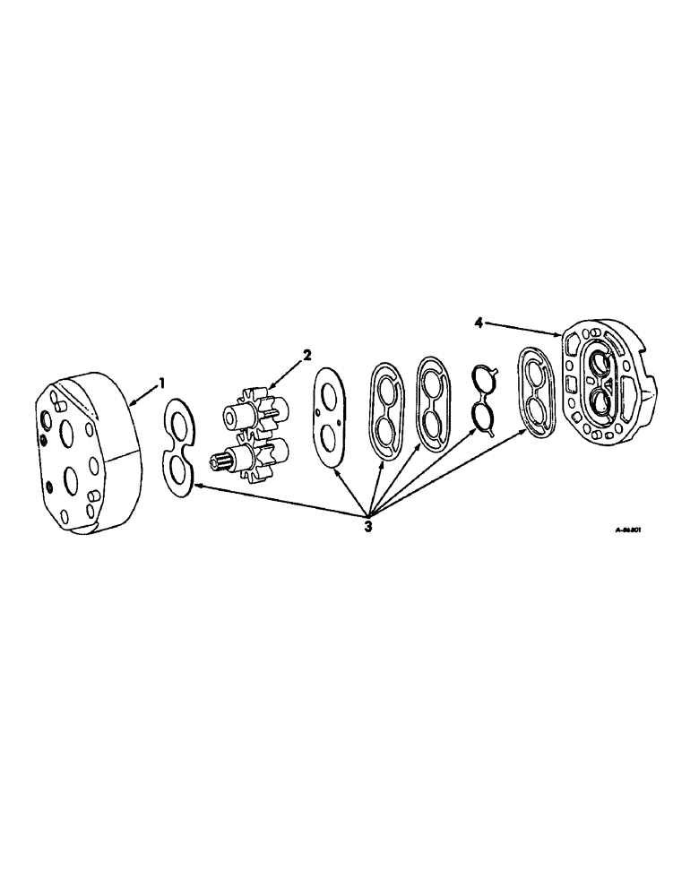 Схема запчастей Case IH 664 - (10-07) - HYDRAULICS, HYDRAULIC PUMP, THOMPSON, 9 GPM (07) - HYDRAULICS